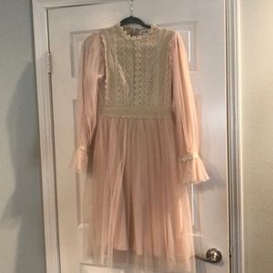 Chicwish size small blush rodeo queen dress